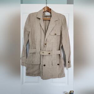 Wathne Beige Military Field Jacket